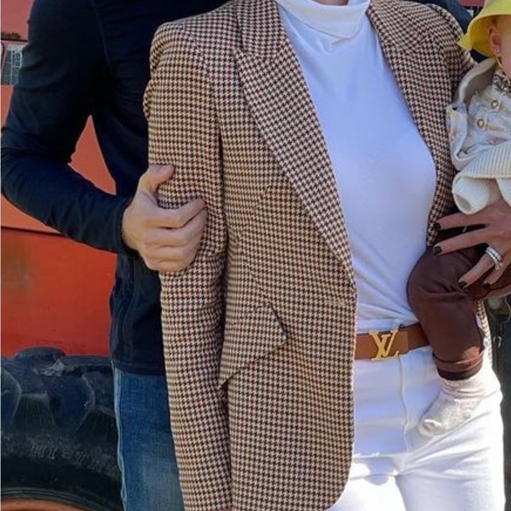 L’agence plaid blazer size small